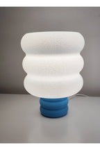Blumera Puff LED Görünümlü Dekoratif Masa Lambası Modern Gece Lambası Ortam Aydınlatma