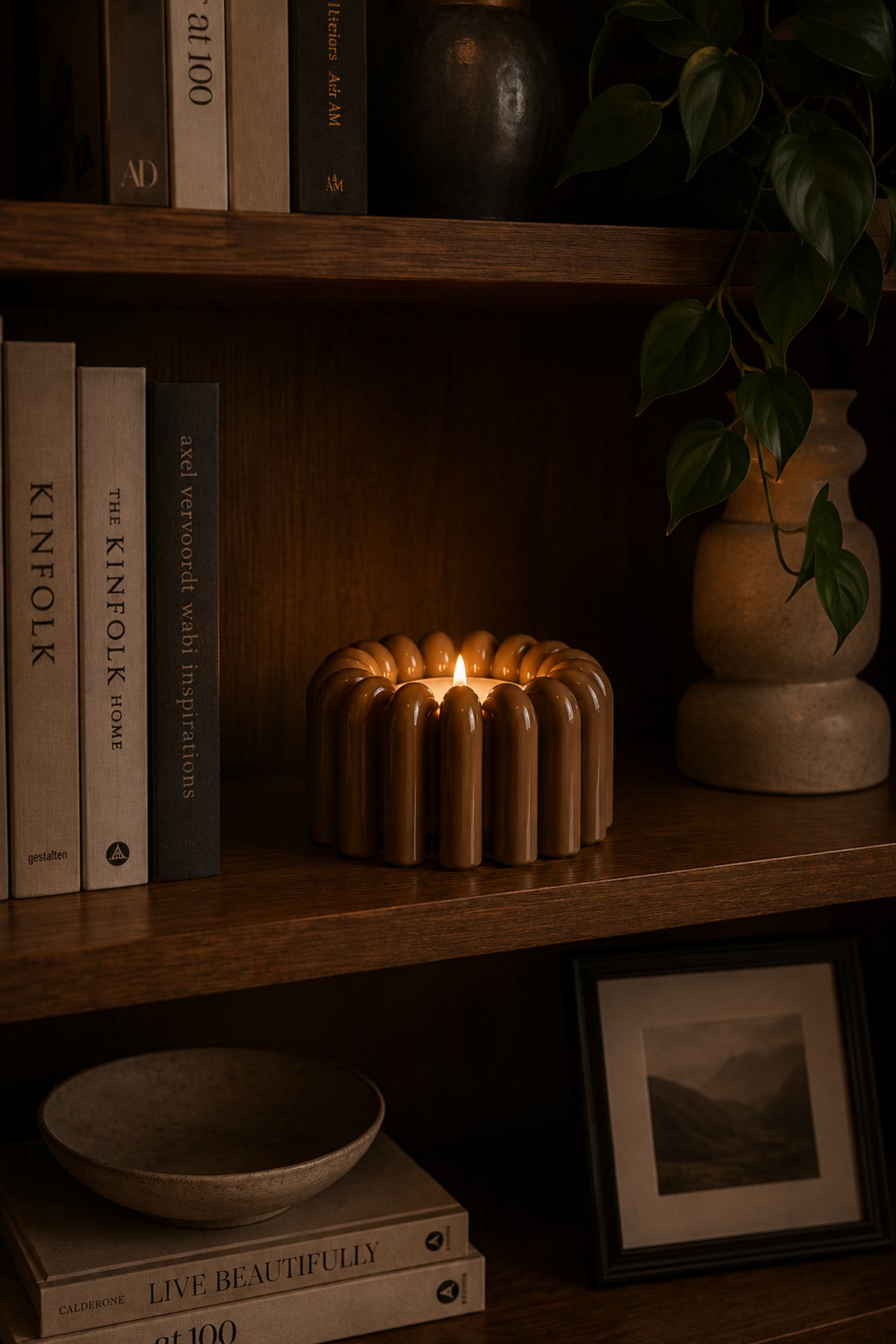 FloraGlow Candle Holder | Dekoratif Pilli Mumluk