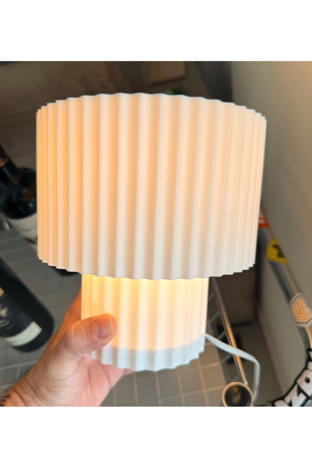Halo Pleat Minimal Masa Lambası Dekoratif Salon ve Yatak Odası Lambası