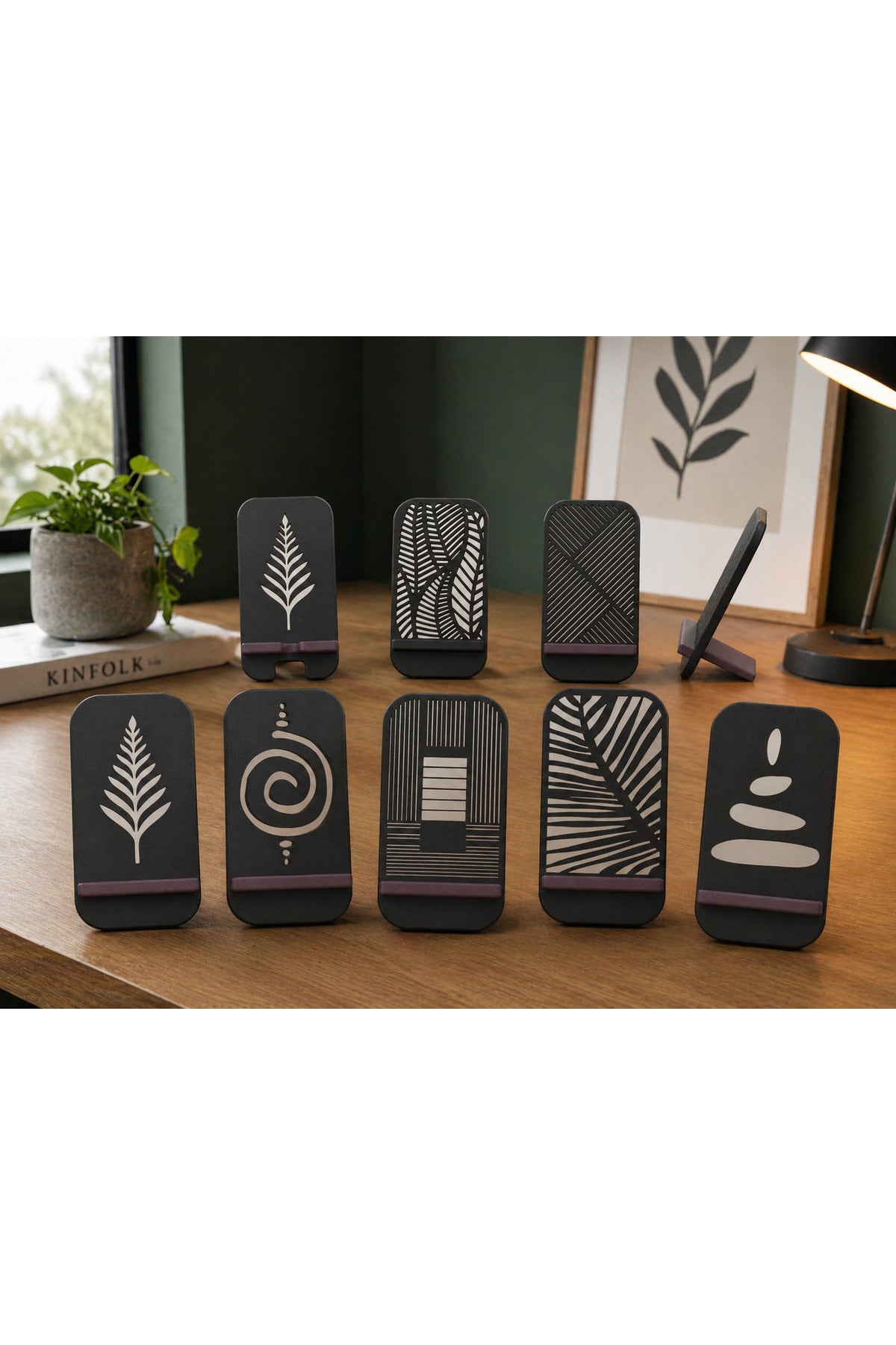PatternStand Desenli Telefon Standı Dekoratif Masaüstü Serisi