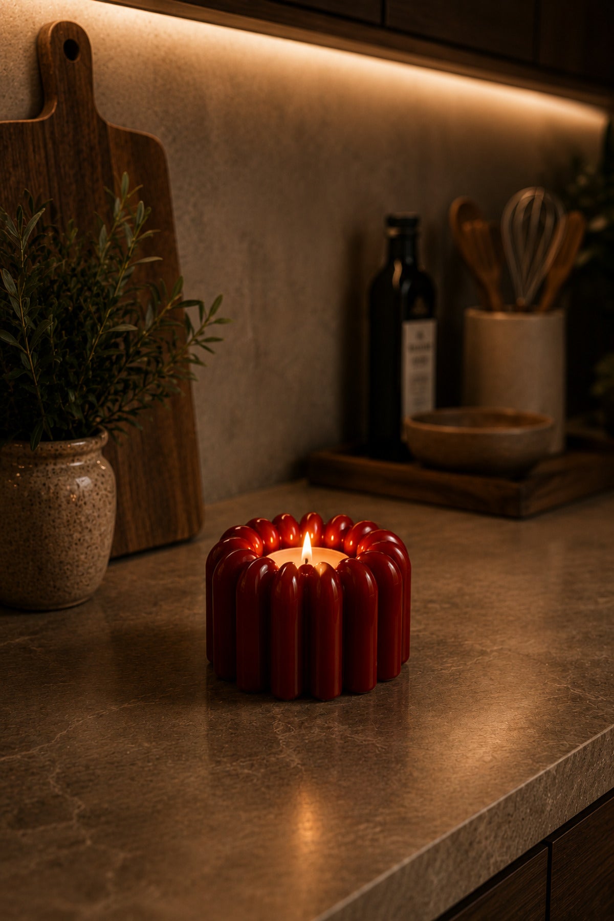FloraGlow Candle Holder | Dekoratif Pilli Mumluk
