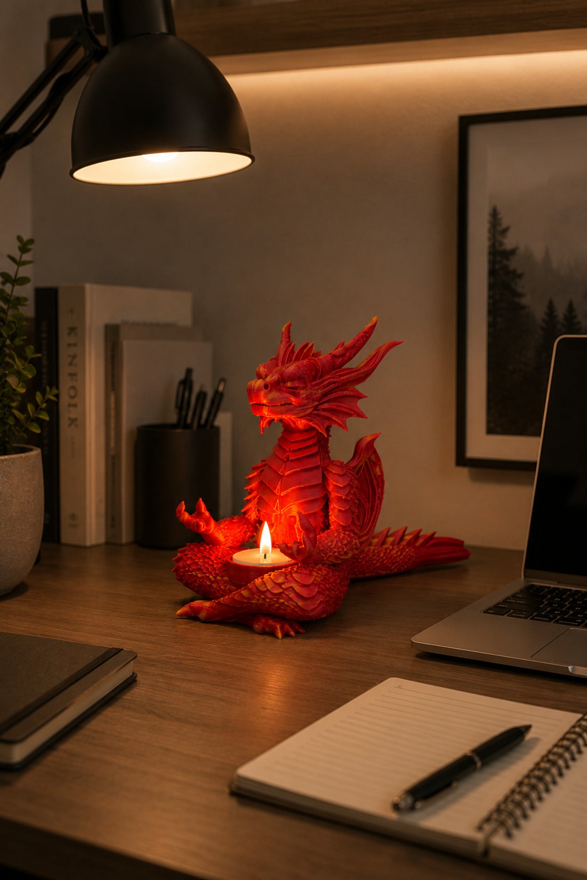 DragonFlame Dekoratif Mumluk