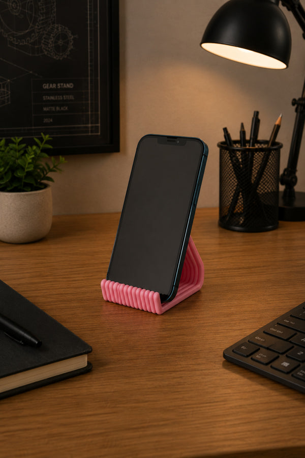 Kırmızı Wavedock Minimal Telefon Standı | Masaüstü Telefon Standı