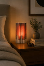 GlowCylinder Lamp | Premium Dokulu Masa Lambası