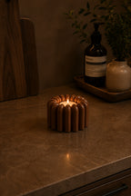 FloraGlow Candle Holder | Dekoratif Pilli Mumluk