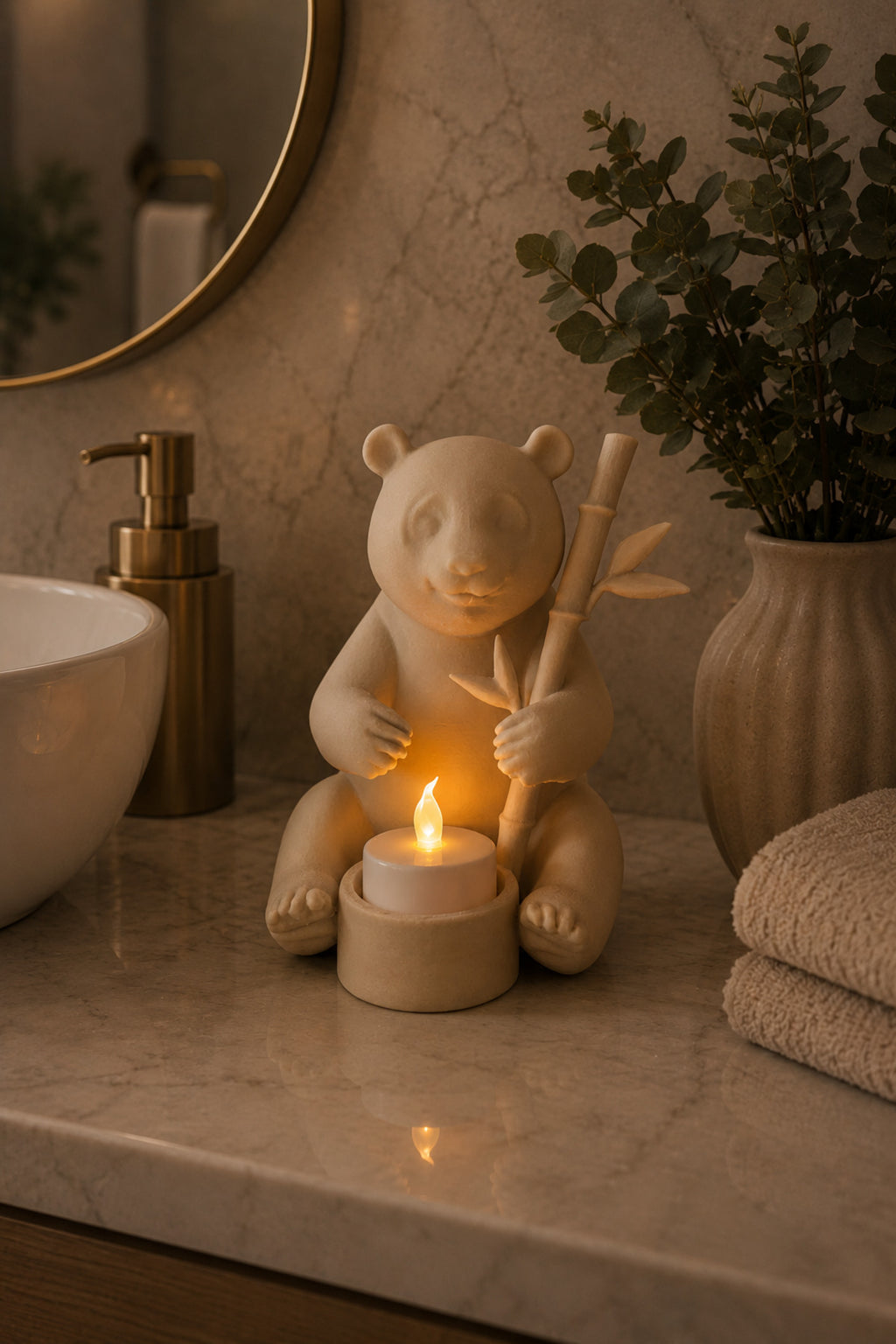 PandaGlow Dekoratif Mumluk