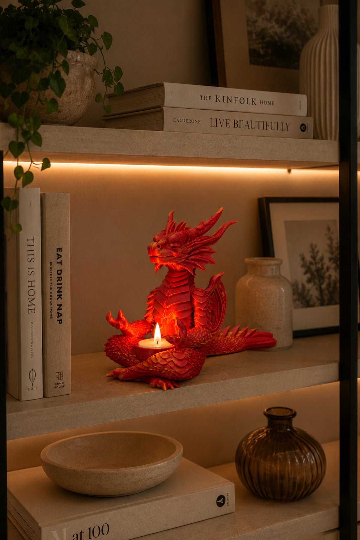 DragonFlame Dekoratif Mumluk