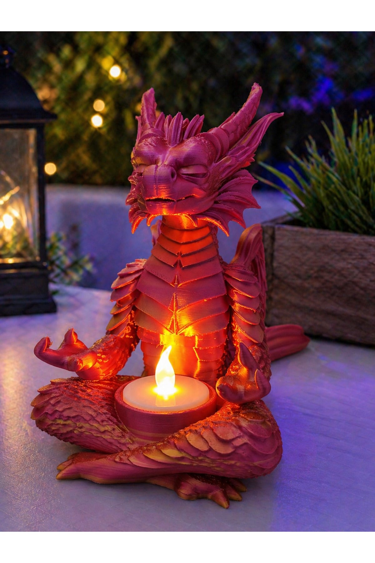 DragonFlame Dekoratif Mumluk