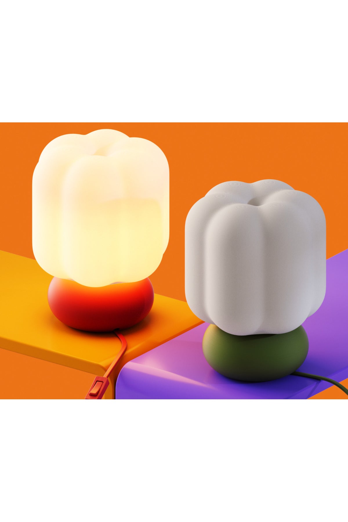 Bloomy Pop Dekoratif Masa Lambası Modern Gece Lambası Minimal Tasarım