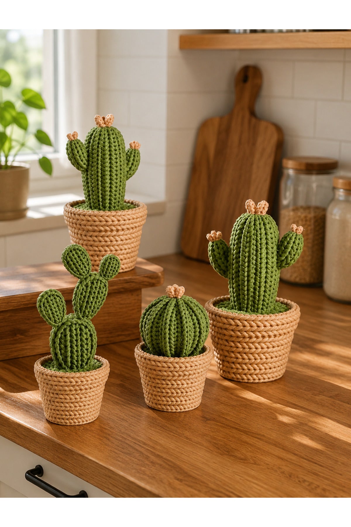 CactusBox 4’lü Dekoratif Saklama Kabı Seti