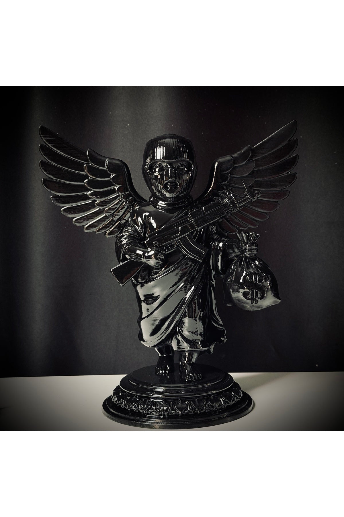 Shadow Cherub Noir Dekoratif Biblo