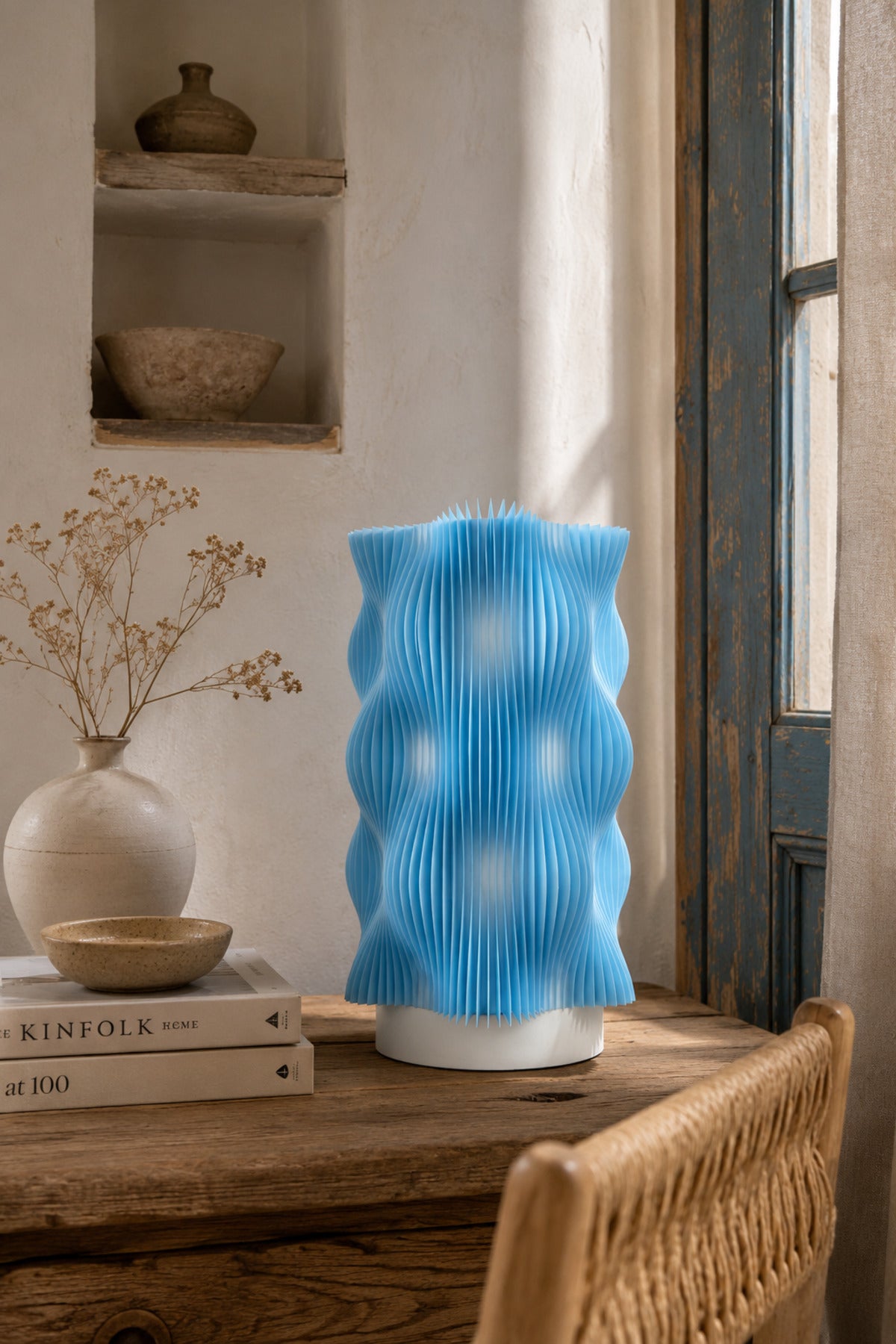 WAVY LAMP Premium Dekoratif Abajur – Modern Tasarım Gece Lambası, Ortam Işığı