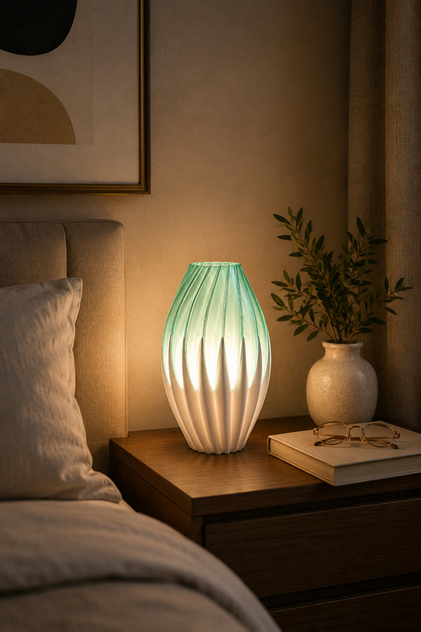 Gri Aurabloom Lamp | Işıklı Dekoratif Lamba | Modern Dekoratif Abajur