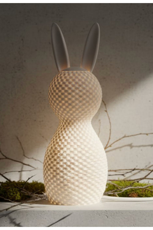 Beyaz Bunnyra Glow Minimal Dekoratif Masa Lambası Sevimli Tavşan Tasarımı