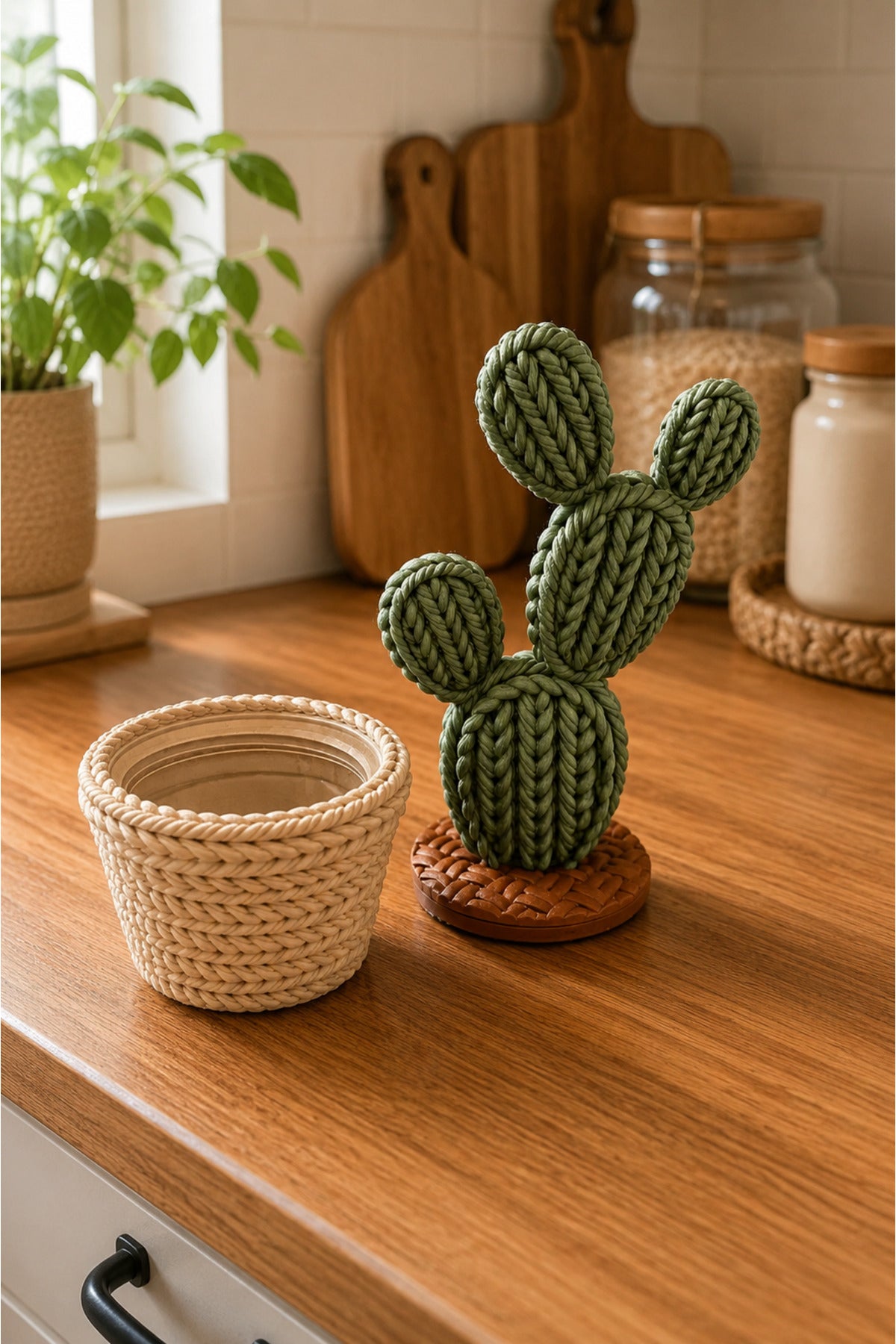 CactusBox 4’lü Dekoratif Saklama Kabı Seti