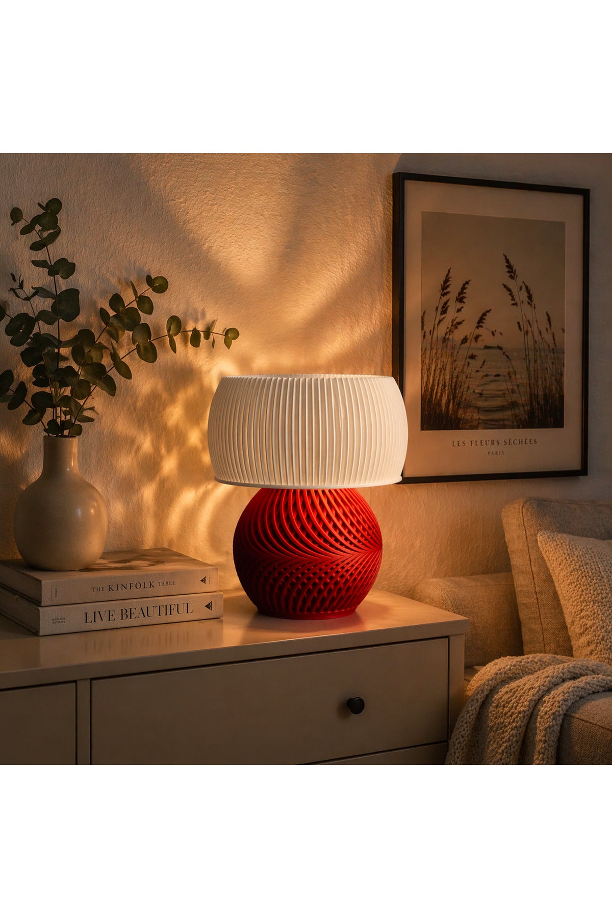Vortex Glow – Dekoratif Masa Lambası