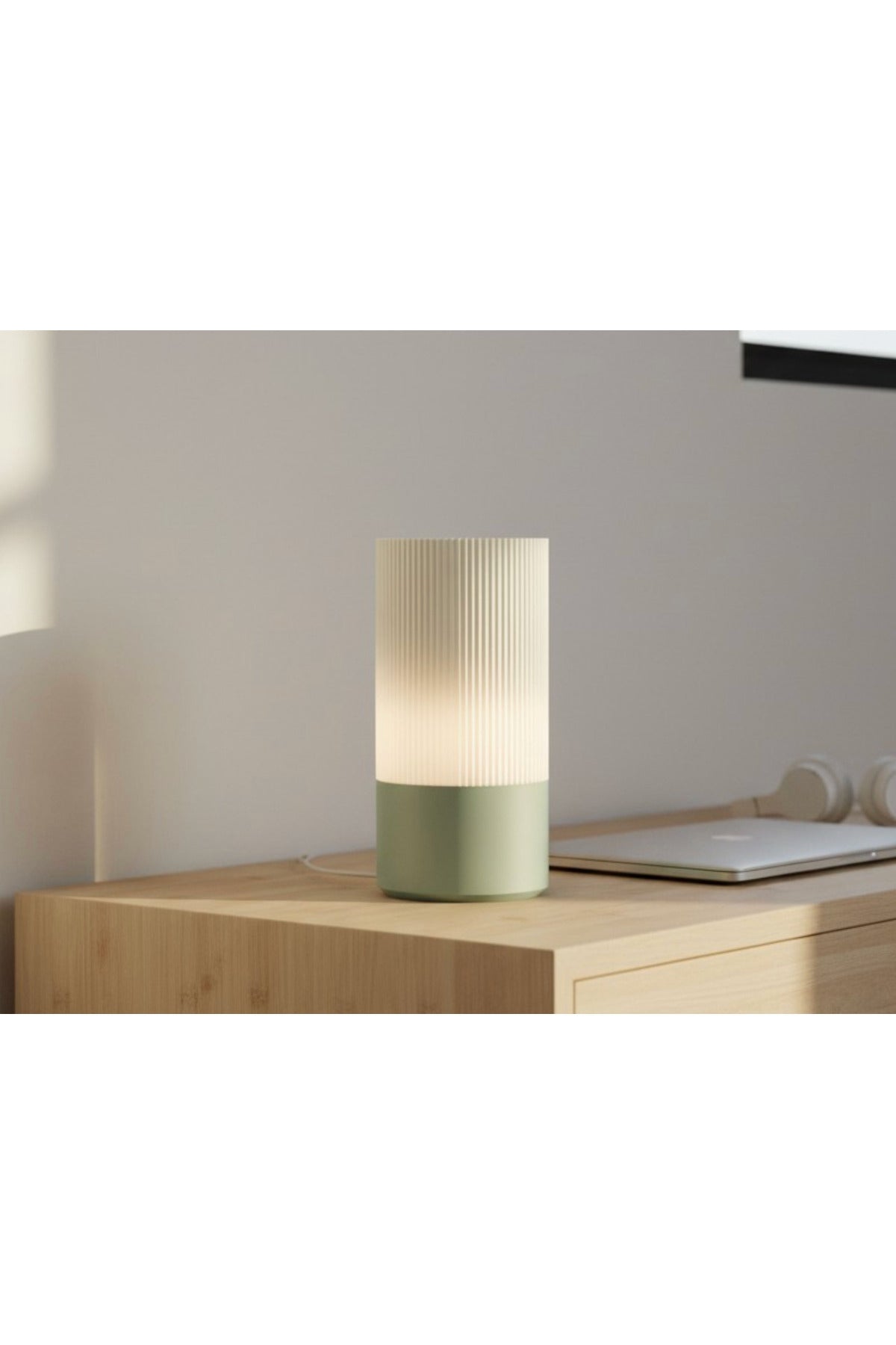 Nordiva Glow Yeşil Dekoratif Masa Lambası Yatak Odası İçin