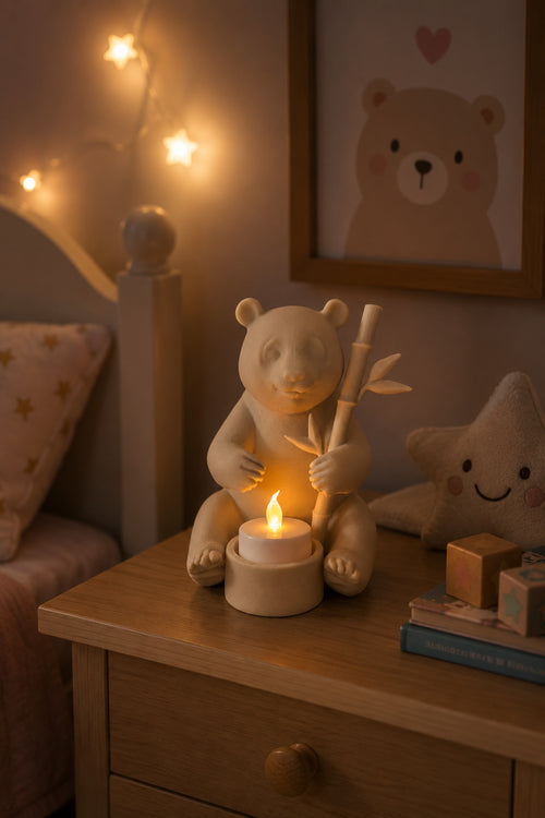 Bej Pandaglow Dekoratif Mumluk | Dekoratif Ev Dekoru