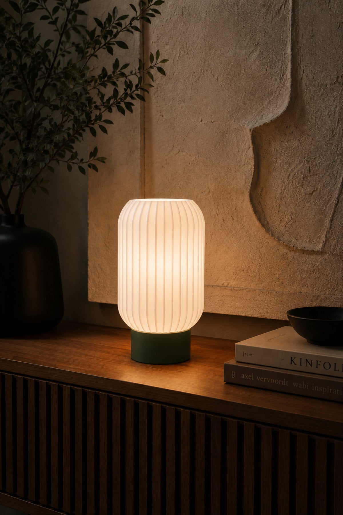 Modern Minimal Dekoratif Abajur - Masa Lambası - Yatak Odası Gece Lambası - LED Ampul Dahil
