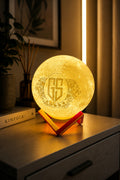 Aslan Fotoğraflı Galatasaray 3d Dekoratif Ay Gece Lambası Moon Lamp Pilli(13cm)