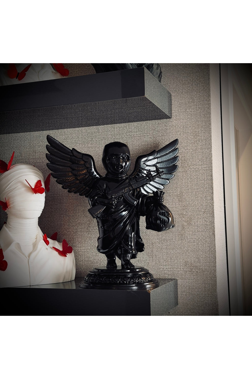 Shadow Cherub Noir Dekoratif Biblo