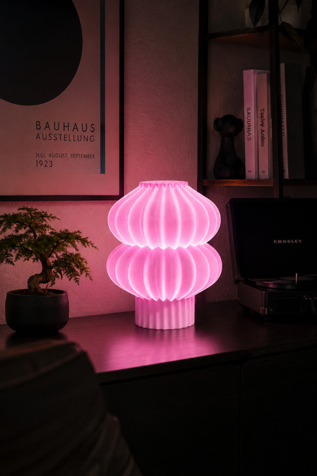 Lumora Dekoratif Abajur Pembe Işık | Modern Tasarım Masa ve Komodin Lambası