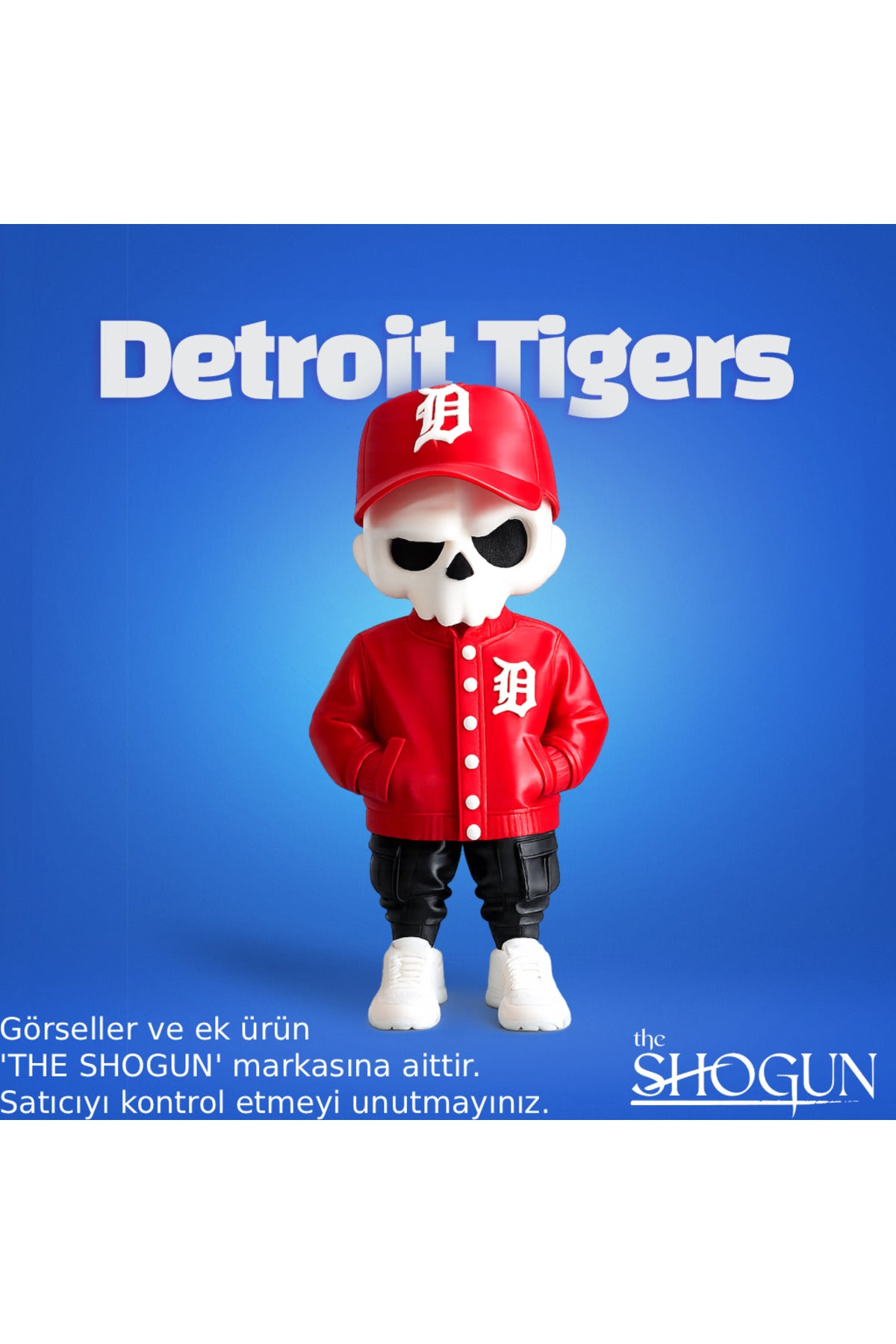 Kuru Kafa Old School Detroit Tigers Kombin Kırmızı | Özel Seri Koleksiyon Ürünü Oyuncak Figür