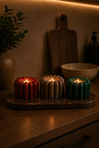 FloraGlow Candle Holder | Dekoratif Pilli Mumluk
