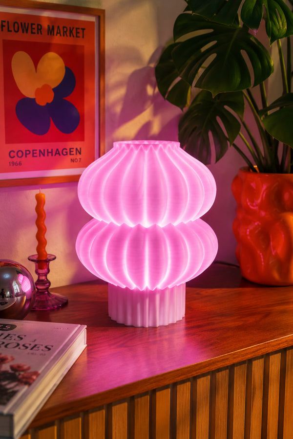 Lumora Dekoratif Abajur Pembe Işık | Modern Tasarım Masa ve Komodin Lambası
