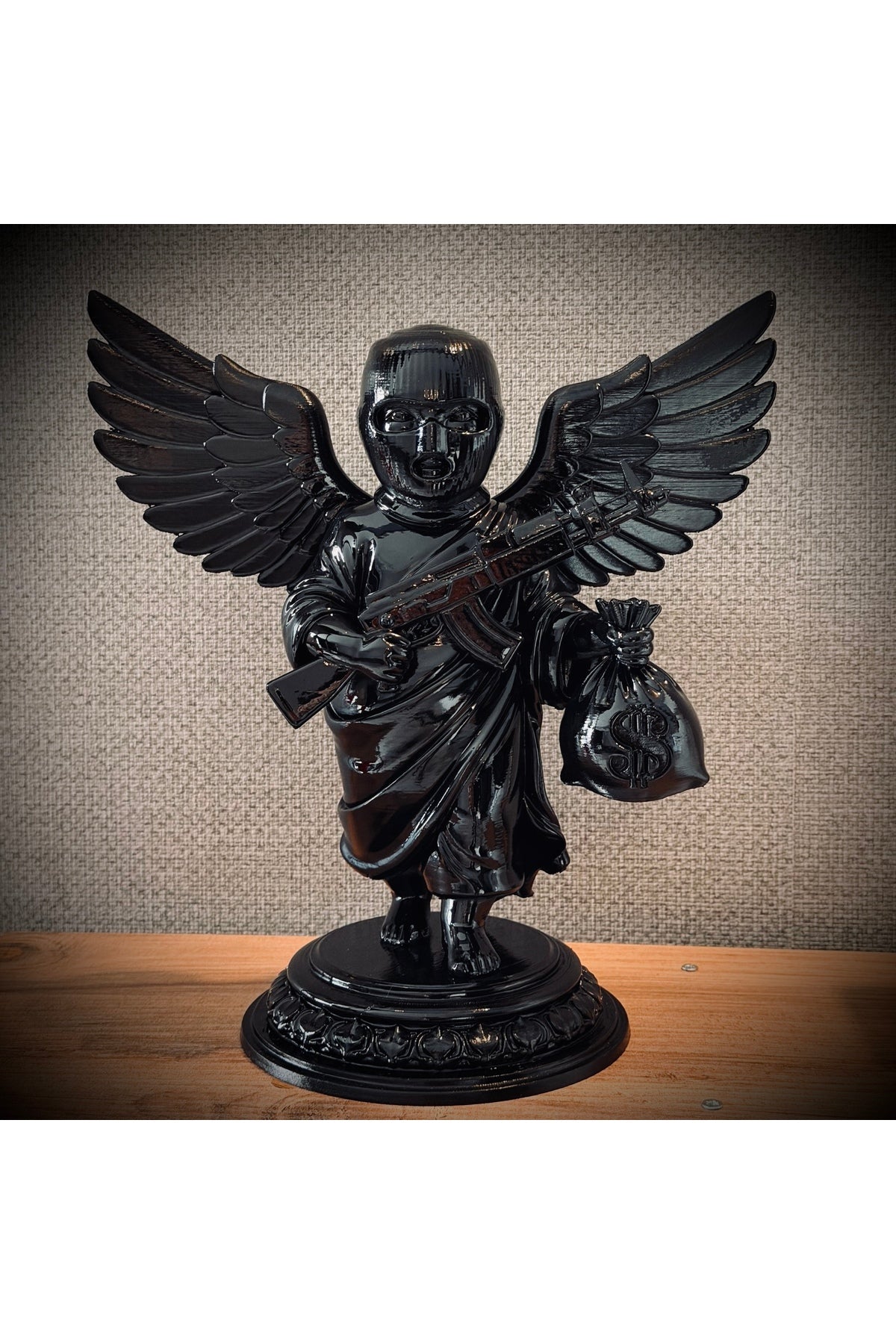Shadow Cherub Noir Dekoratif Biblo