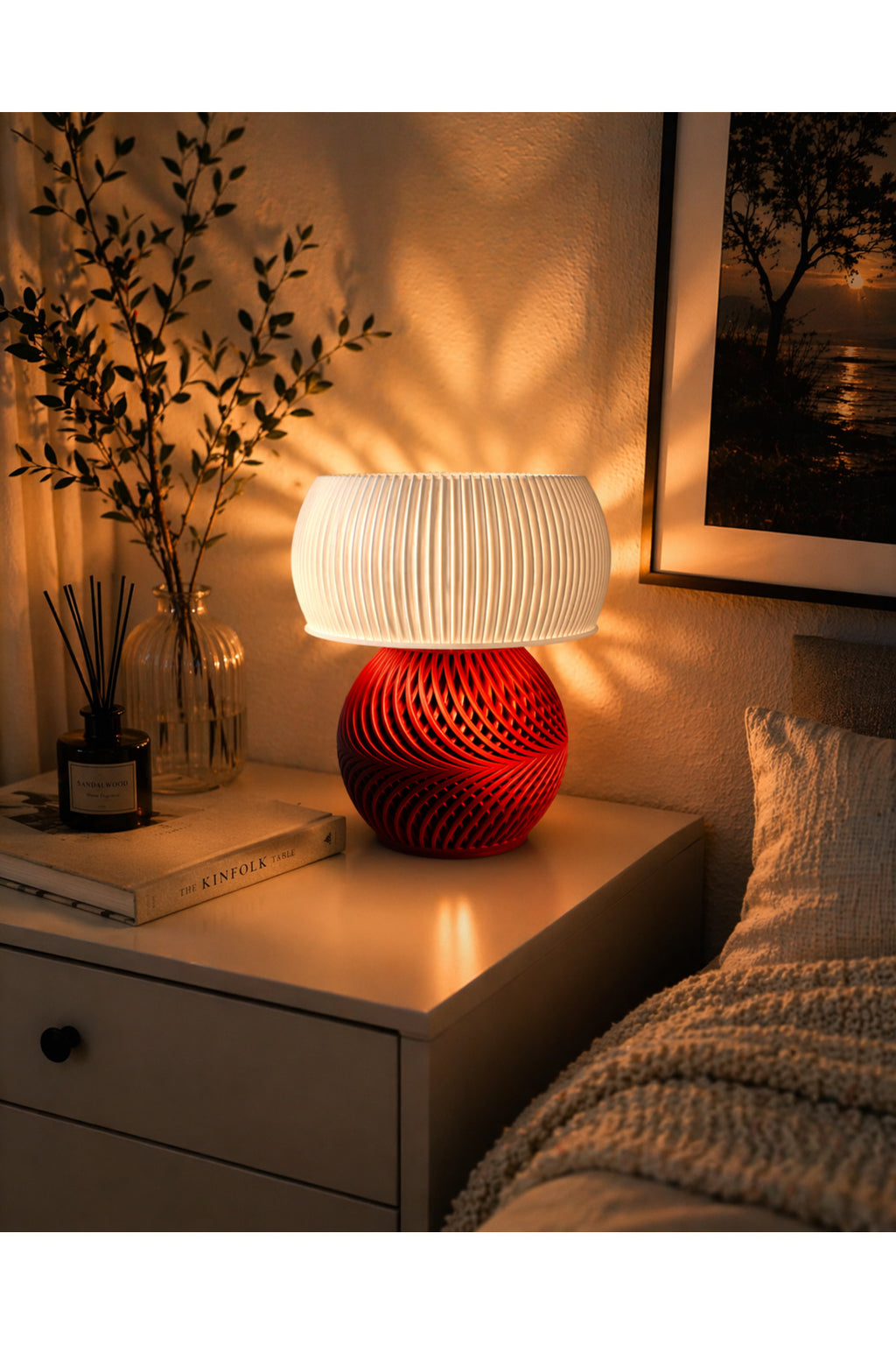 Vortex Glow – Dekoratif Masa Lambası