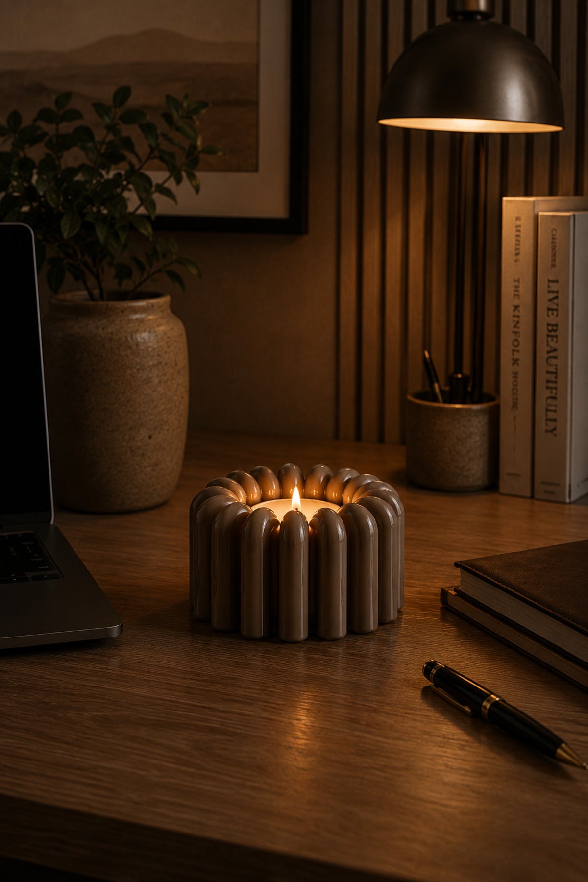 FloraGlow Candle Holder | Dekoratif Pilli Mumluk