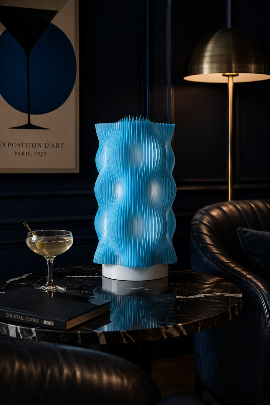 WAVY LAMP Premium Dekoratif Abajur – Modern Tasarım Gece Lambası, Ortam Işığı