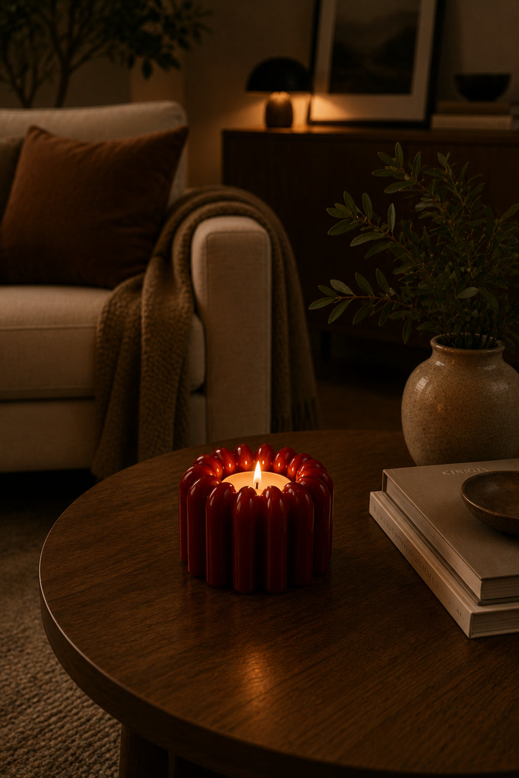 FloraGlow Candle Holder | Dekoratif Pilli Mumluk