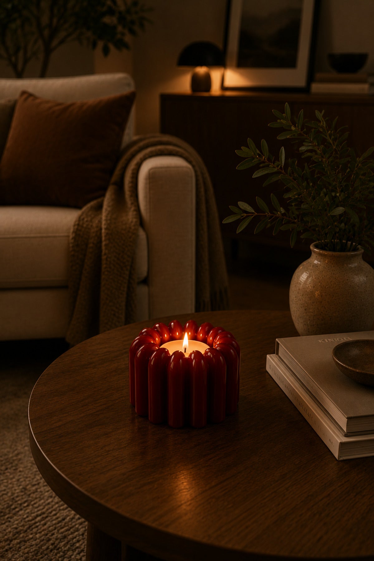 FloraGlow Candle Holder | Dekoratif Pilli Mumluk
