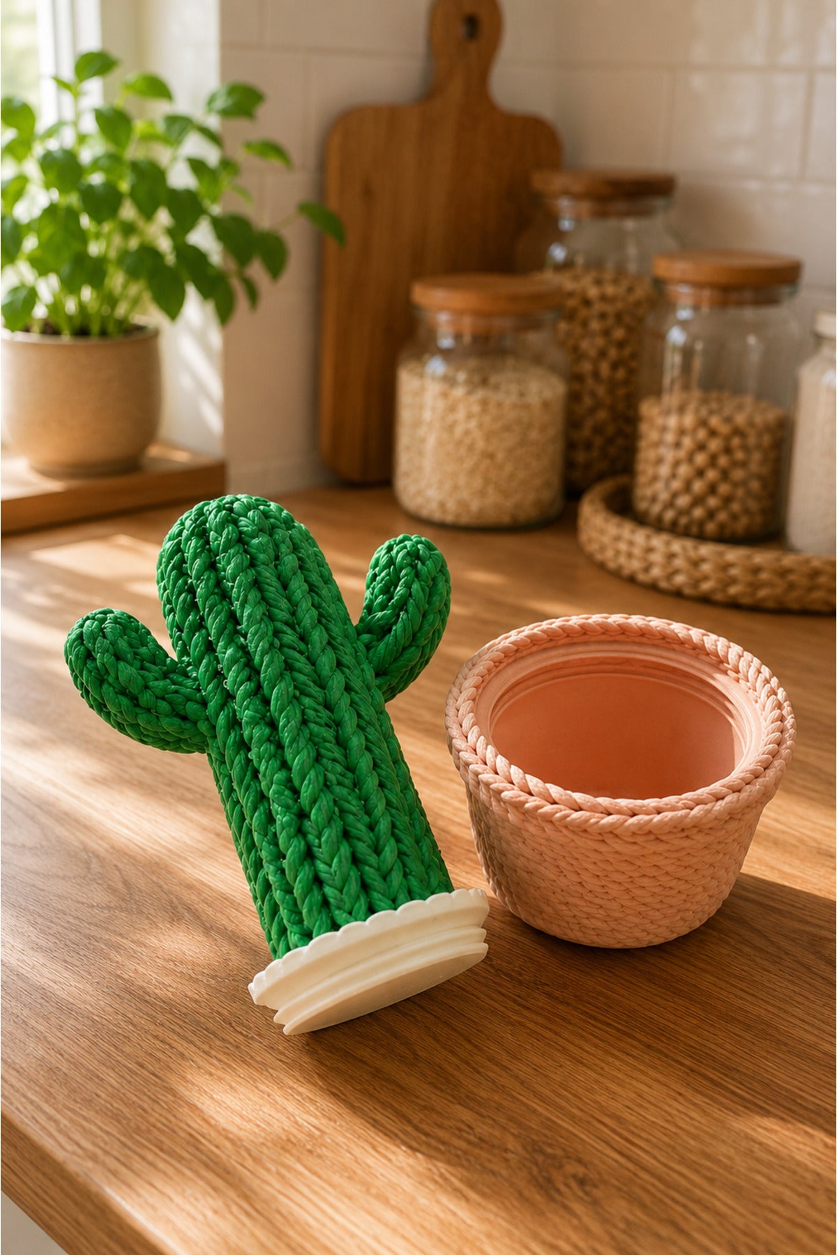 CactusBox 4’lü Dekoratif Saklama Kabı Seti