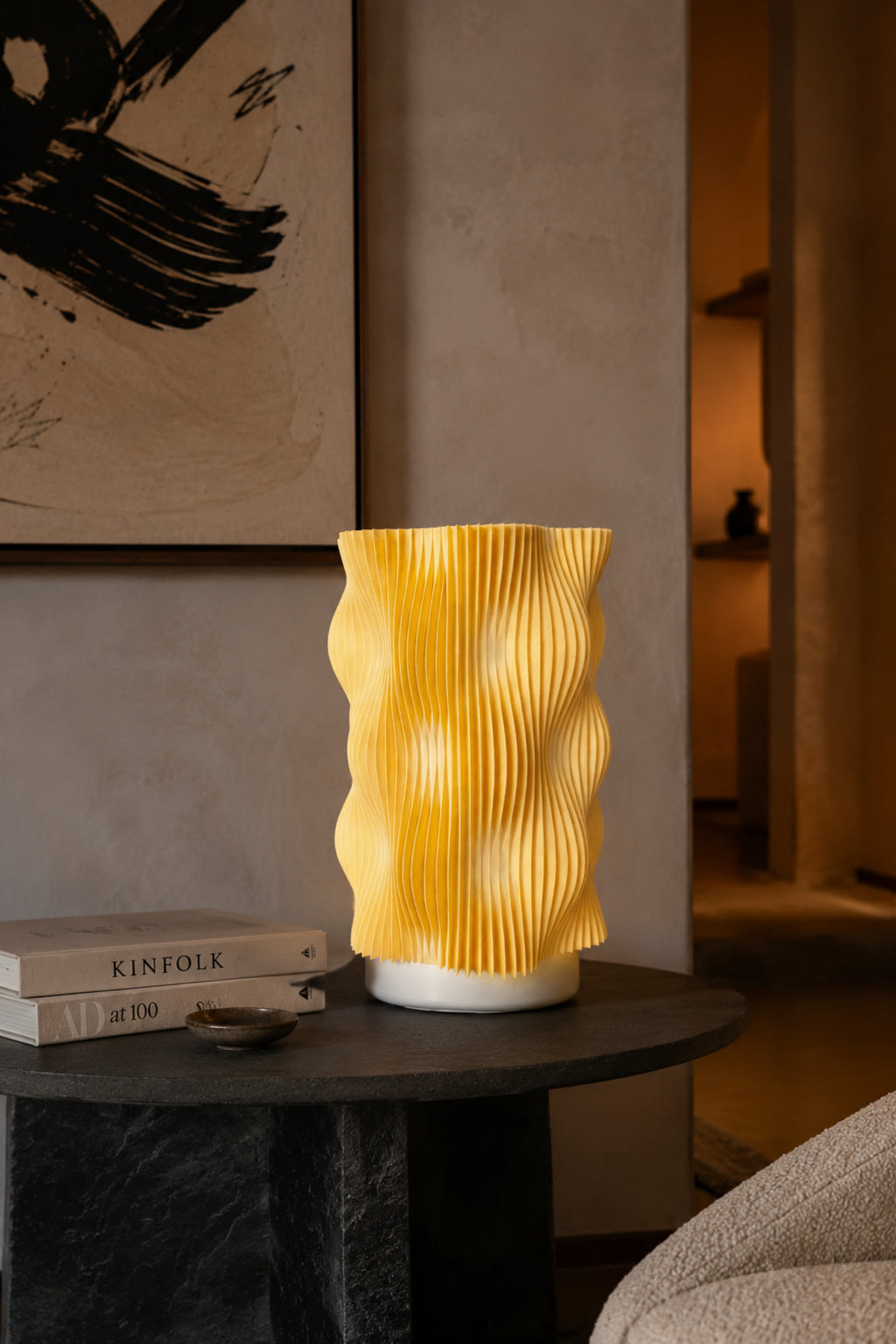 WAVY LAMP Premium Dekoratif Abajur – Modern Tasarım Gece Lambası, Ortam Işığı