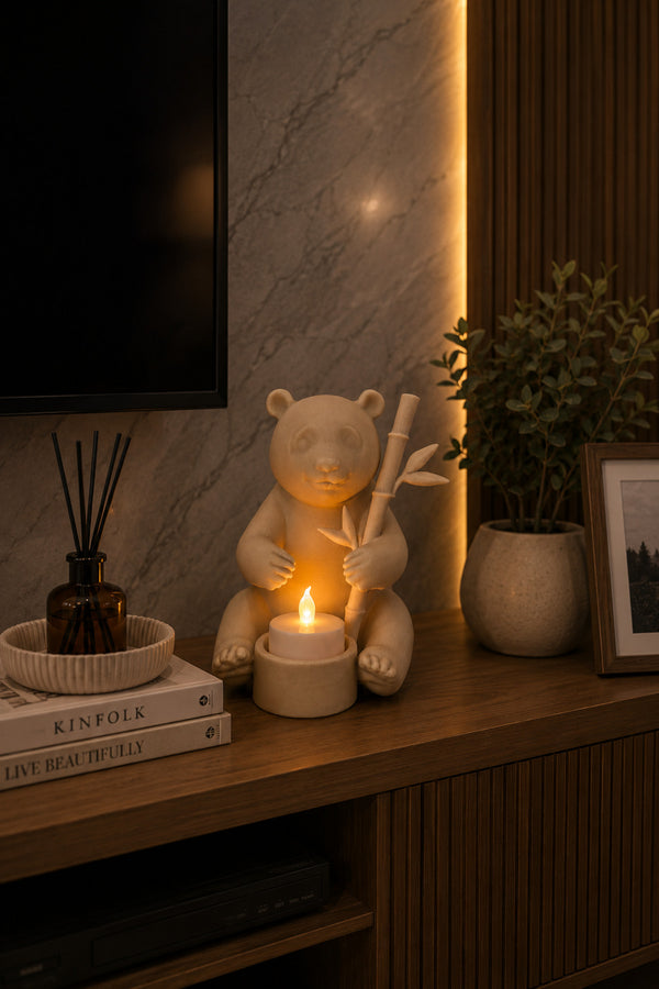 Bej Pandaglow Dekoratif Mumluk | Dekoratif Ev Dekoru