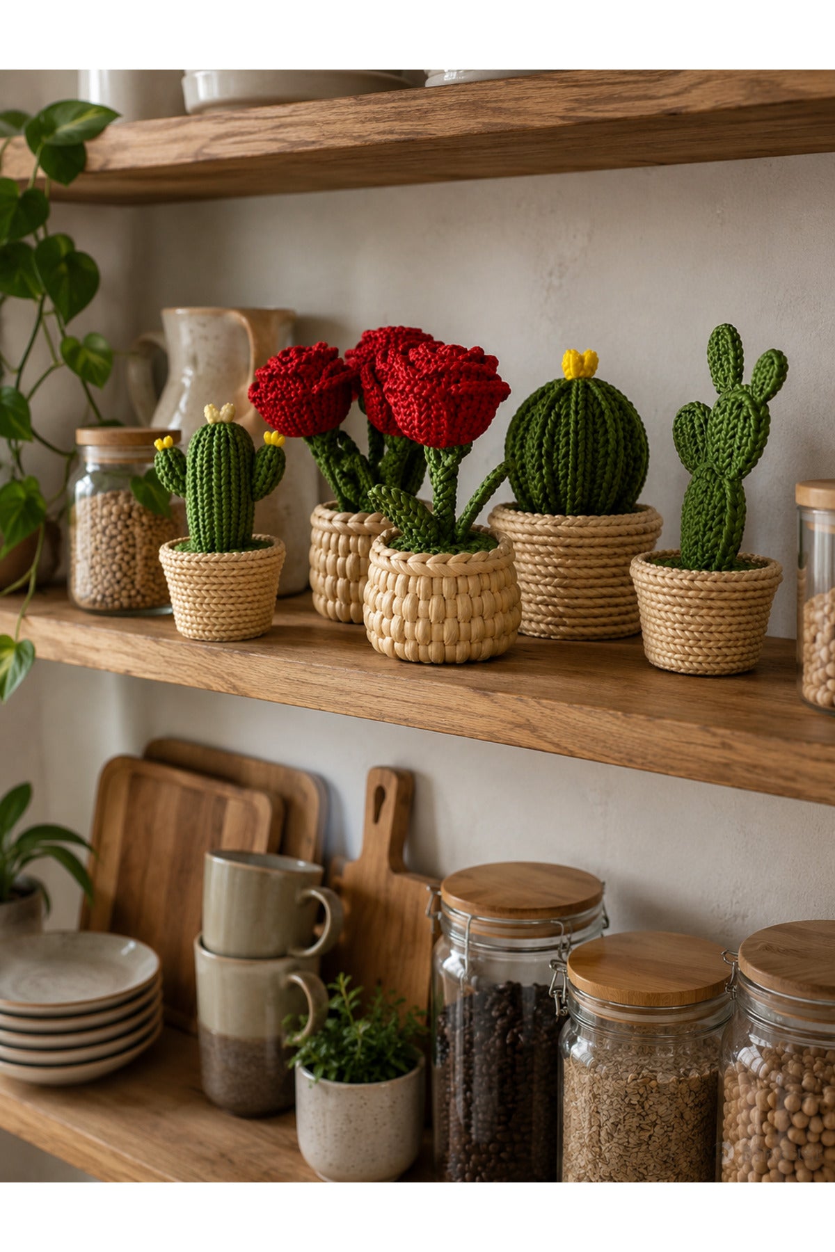 BloomCactus 5’li Dekoratif Saklama Kabı Seti