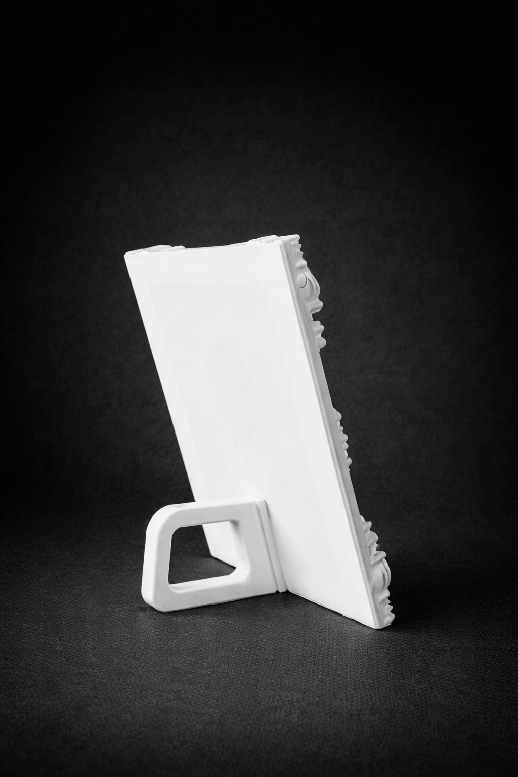 Eterna Yılan & Çiçek Rölyef Beyaz Tablo