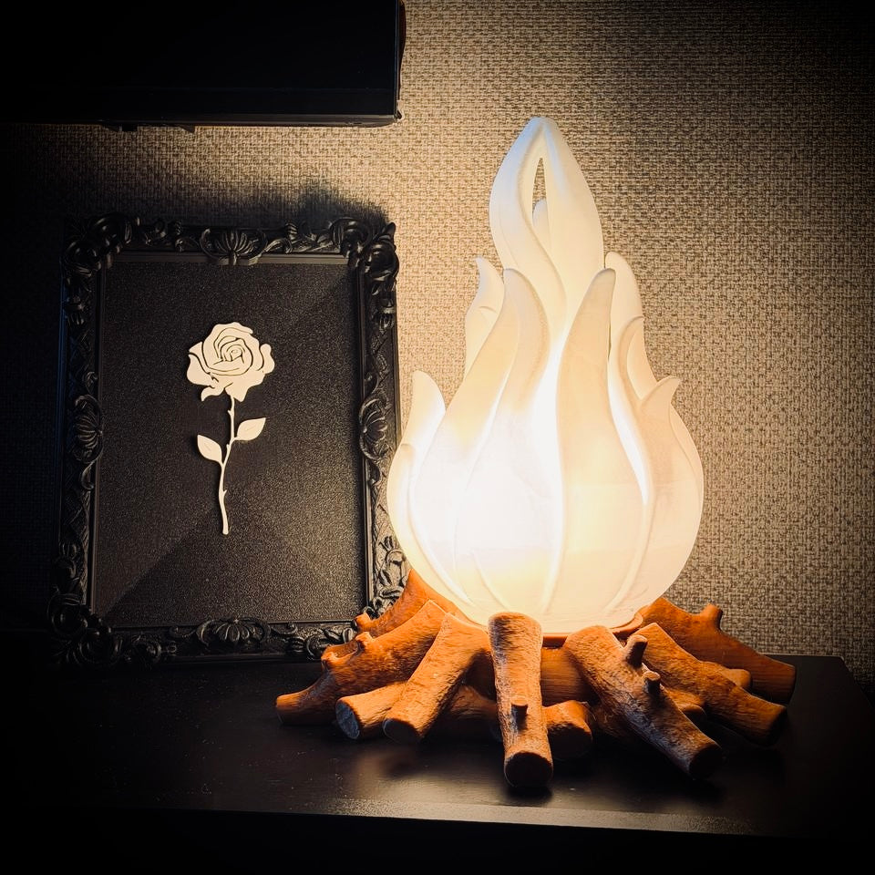 Campfire Dekoratif Masa Lambası | Modern Dekoratif Abajur