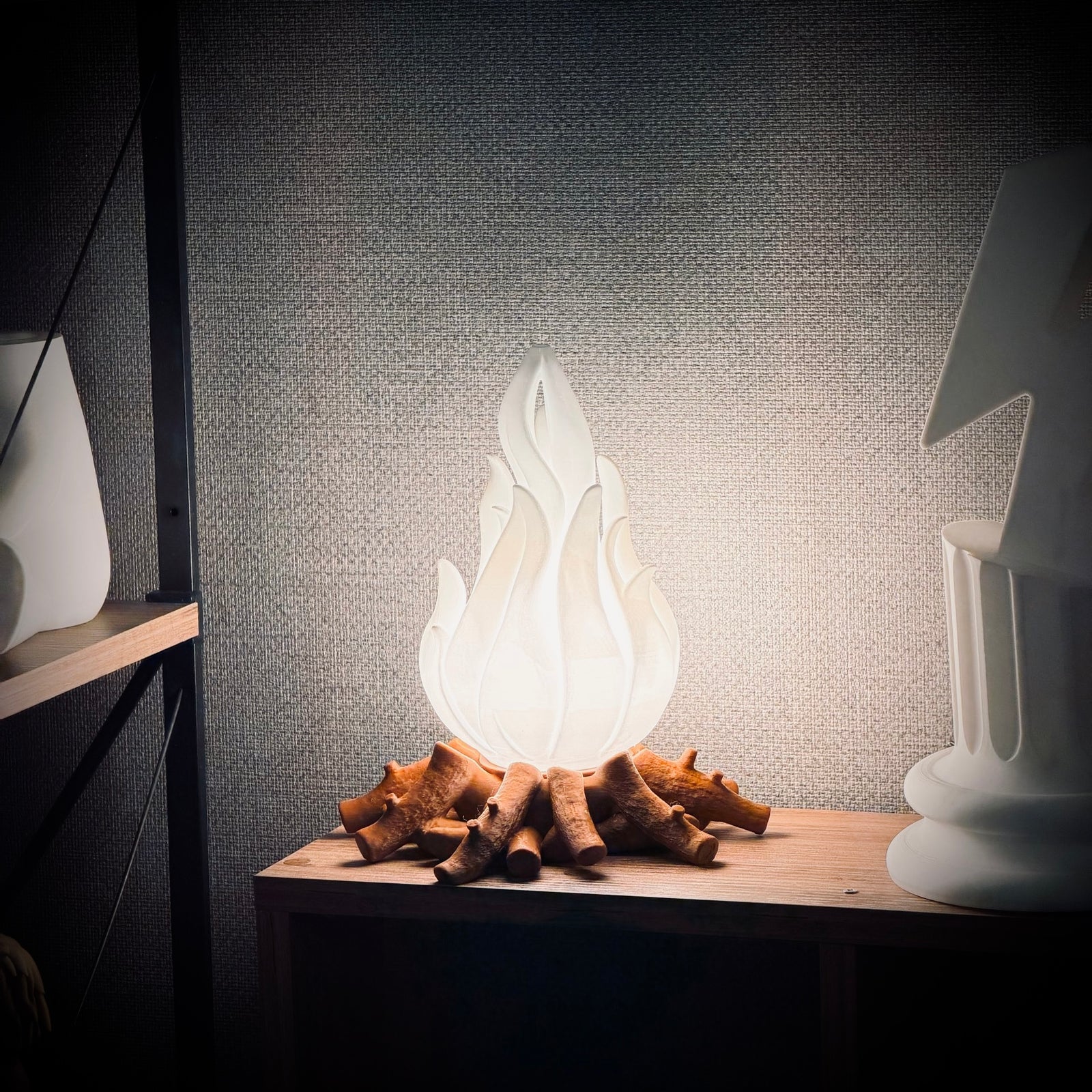 Campfire Dekoratif Masa Lambası | Modern Dekoratif Abajur