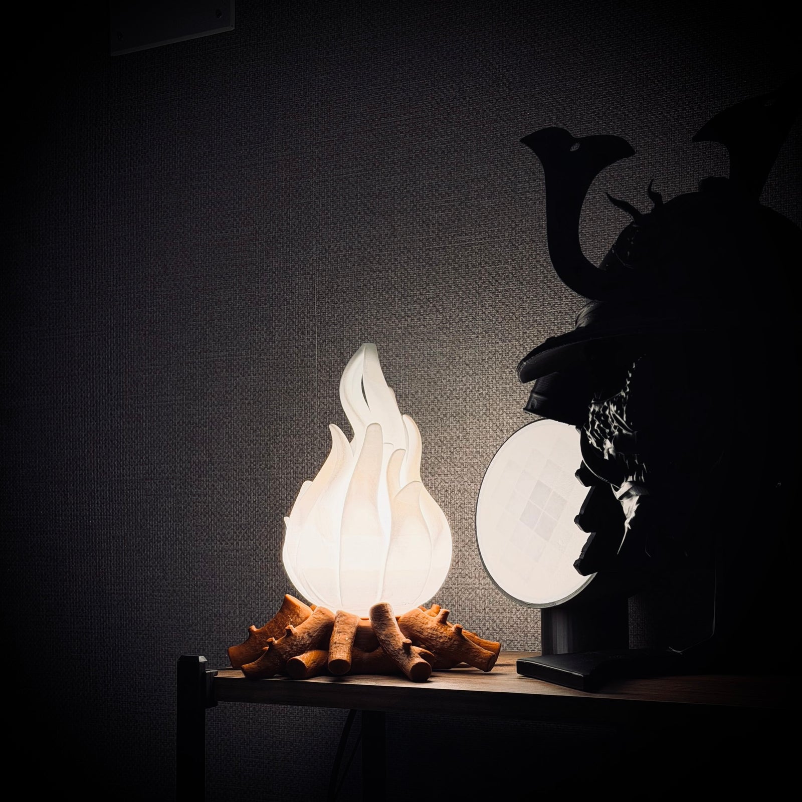 Campfire Dekoratif Masa Lambası | Modern Dekoratif Abajur
