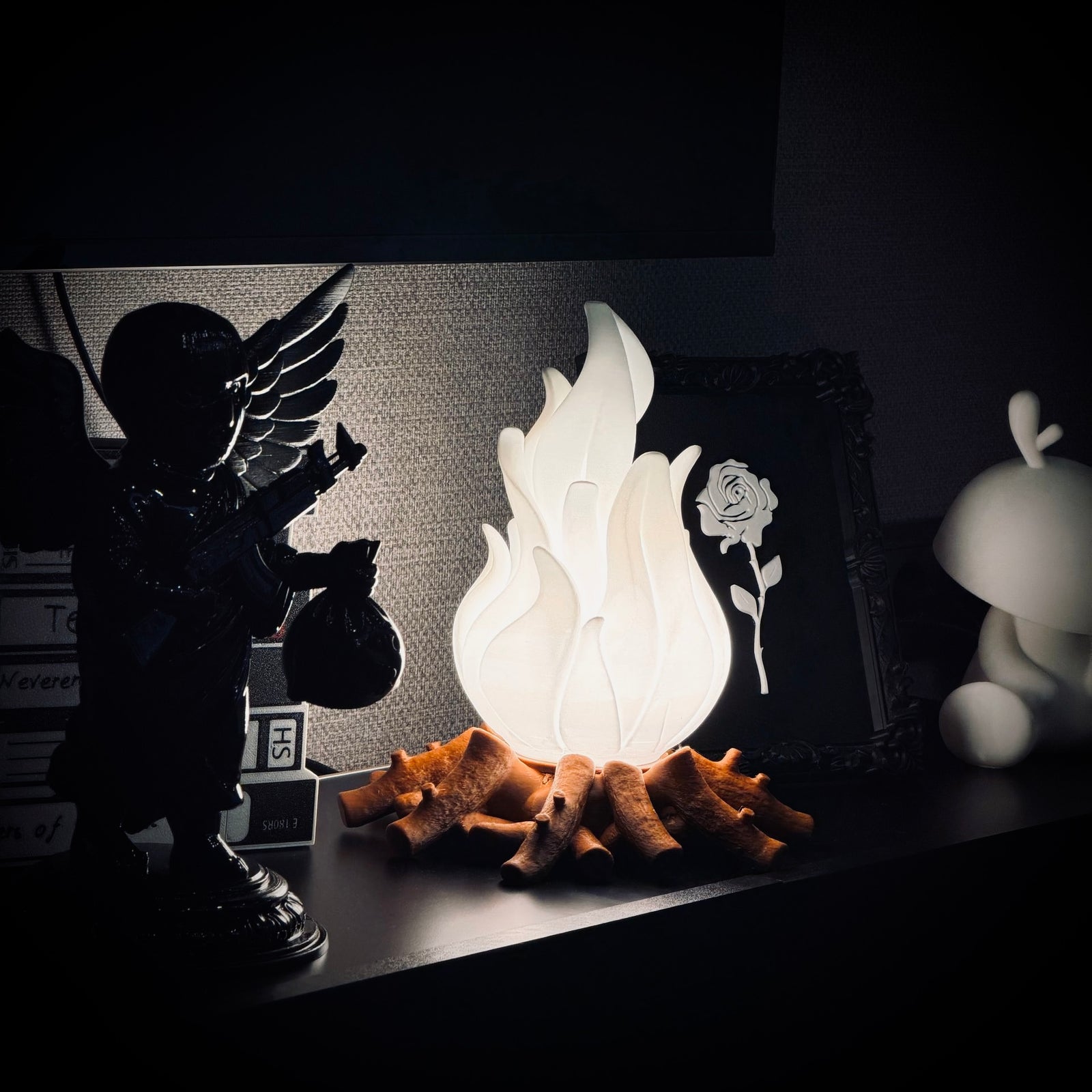 Campfire Dekoratif Masa Lambası | Modern Dekoratif Abajur