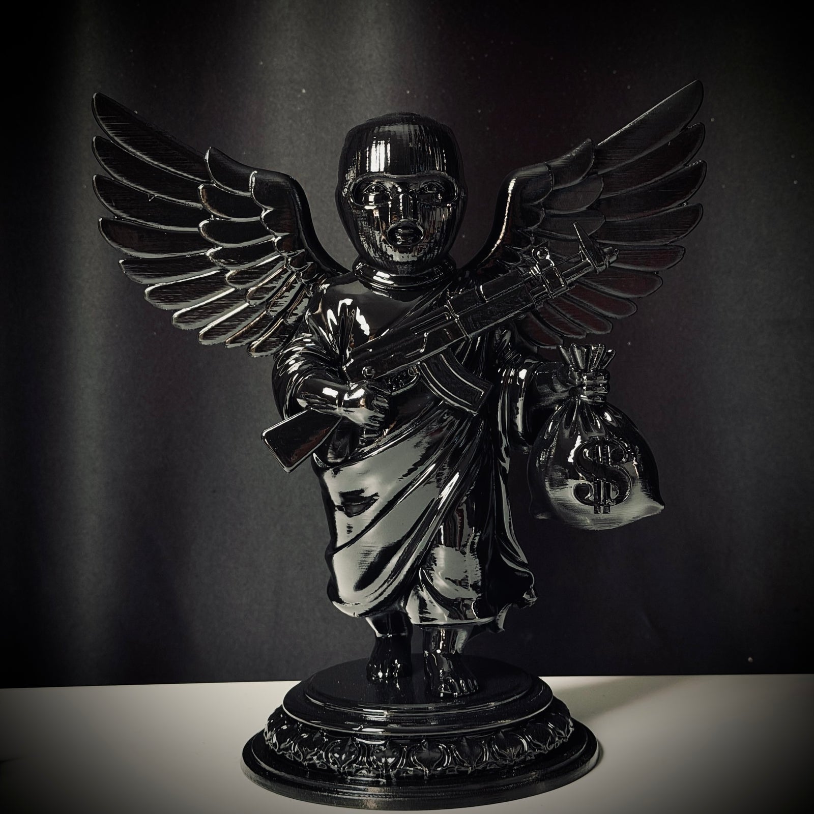 Shadow Cherub Noir Dekoratif Biblo | Premium Karakter Figürü