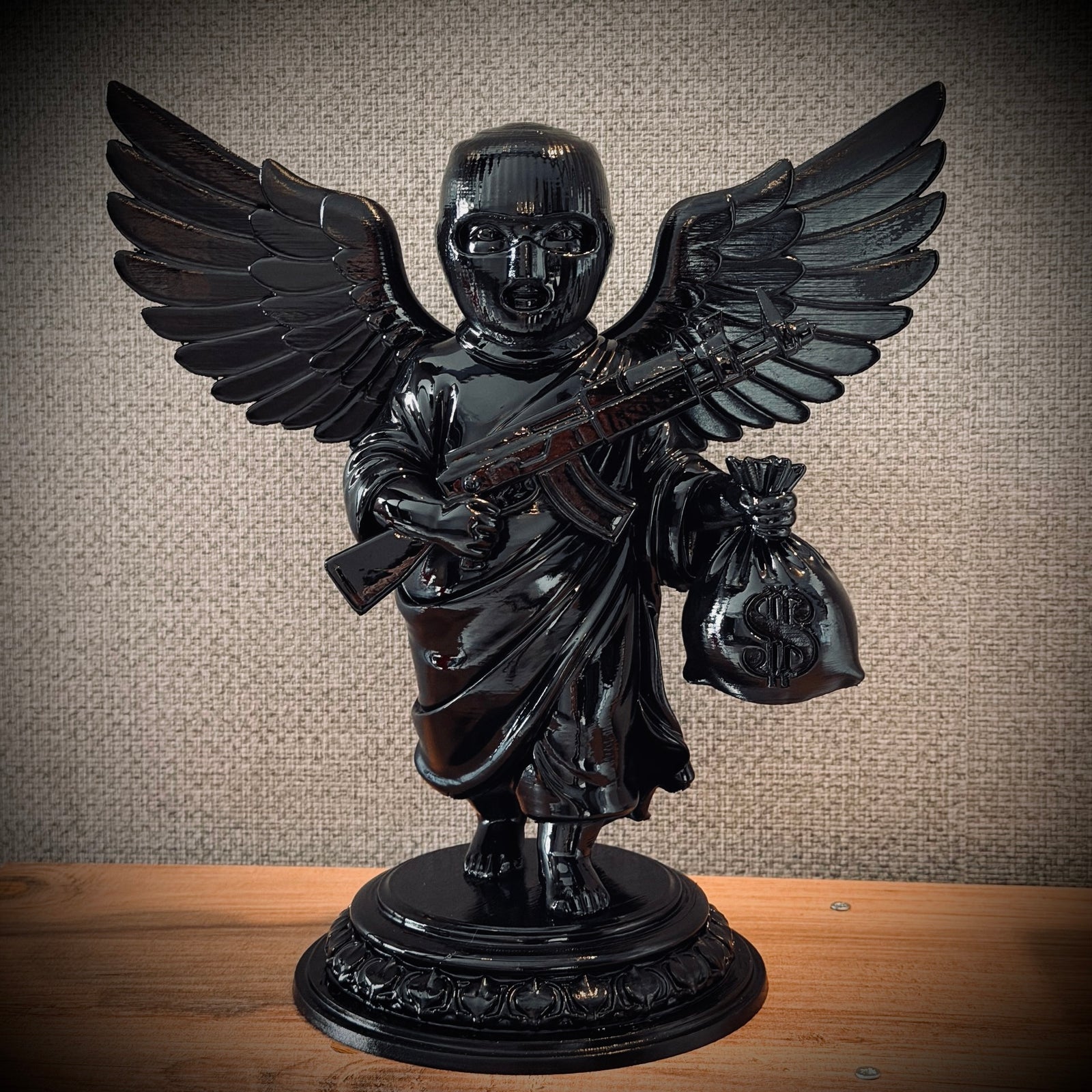 Shadow Cherub Noir Dekoratif Biblo | Premium Karakter Figürü
