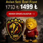 Aslan Seti Kampanyası Aslan Figür + Aslan Masa Lambası