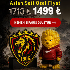 Aslan Seti Kampanyası Aslan Figür + Aslan Masa Lambası