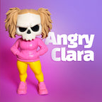 KURU KAFA ANGRY CLARA PEMBE KOMBİN