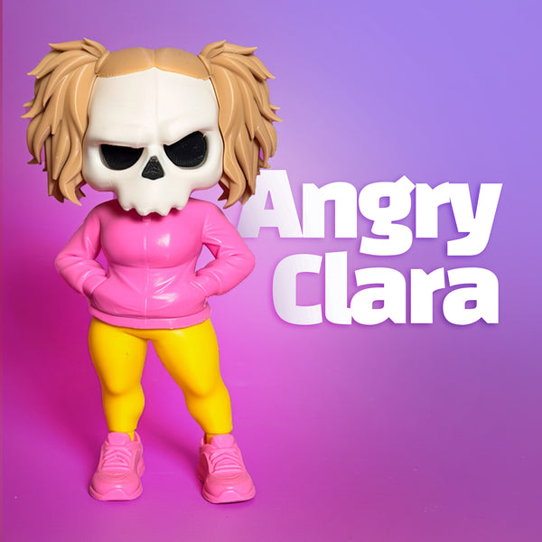 KURU KAFA ANGRY CLARA PEMBE KOMBİN